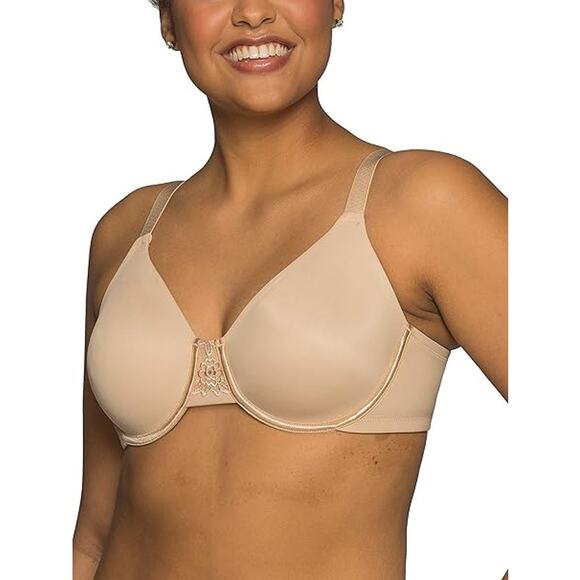 New Vanity Fair Womens 40D Tan Beauty Back Smoothing Minimizer Underwire Bra - Picture 1 of 6